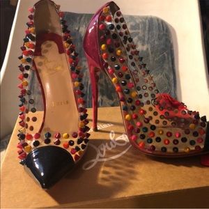 Christian Louboutin Multicolor Spike Me 120 US 8